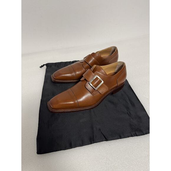 Dominio Shoes Mens Size 6 Brown Monk Strap Made in Italy Formal Dress Leather main image 10